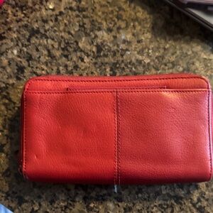 Buxton Red Leather Accessory